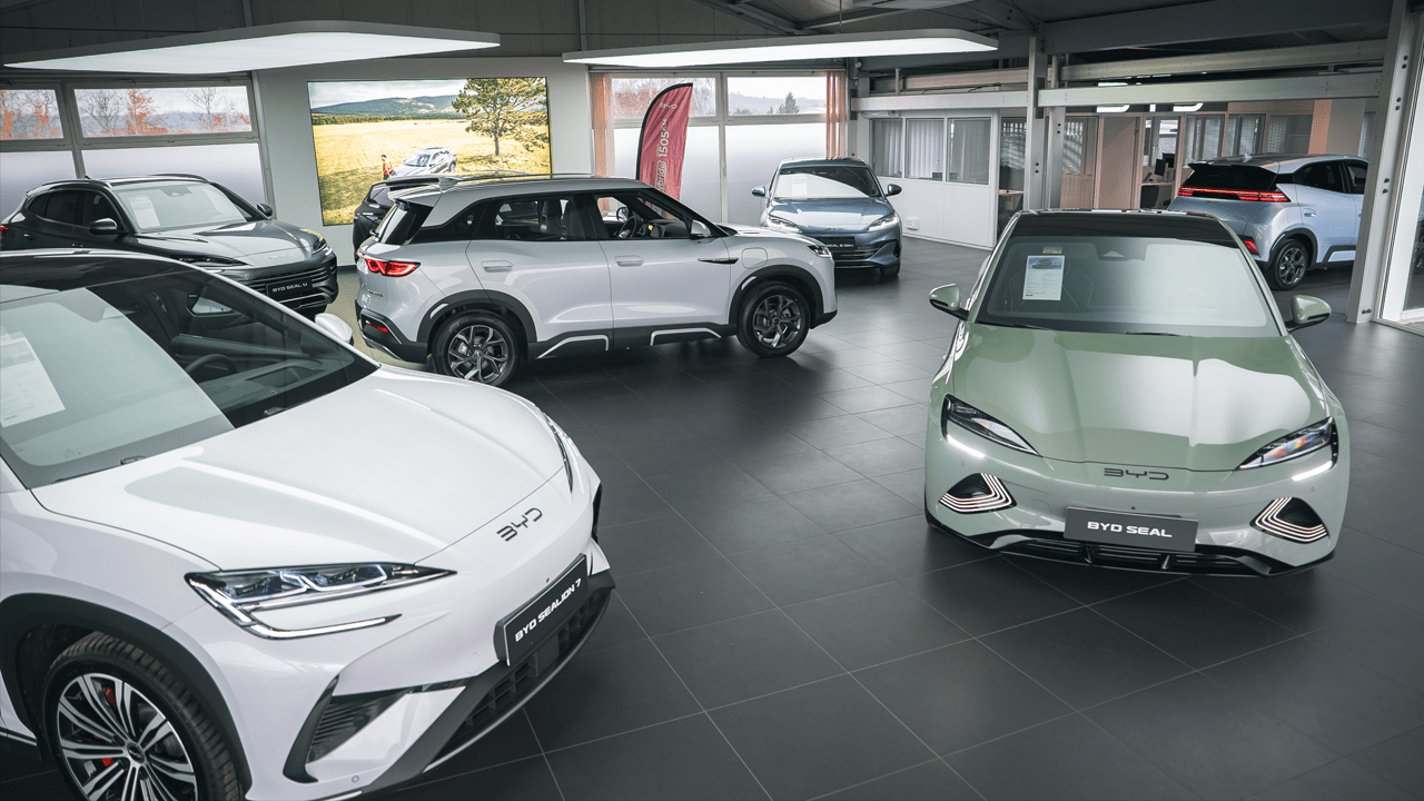 Showroom de la concession BYD Forbach