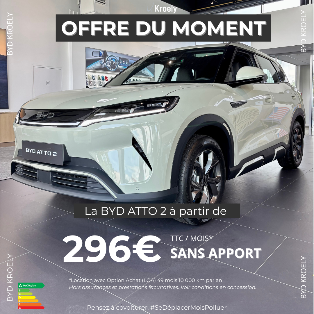 Image d'ATTO2 green dans la concession BYD Nancy