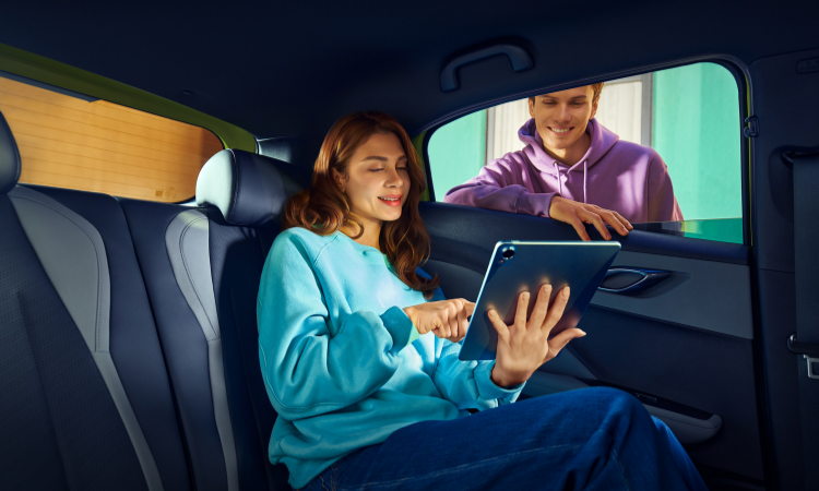 Intérieur de la BYD Dolphin Surf